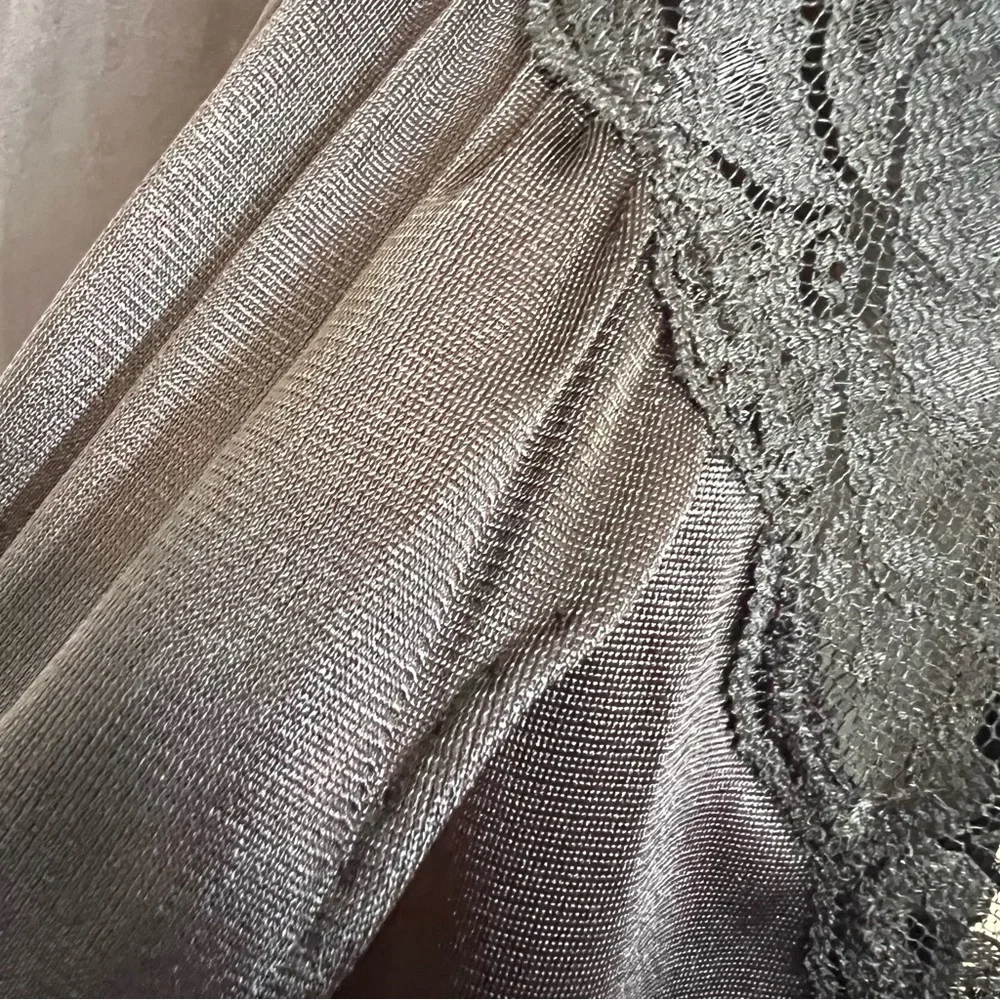 Vintage Val Mode High Slit Lace Slip - Picture 12 of 13